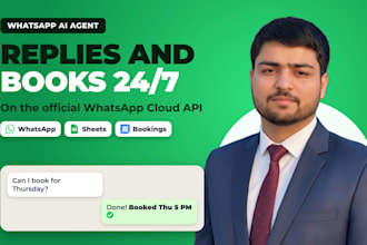 build a whatsapp ai agent on the official cloud api for bookings