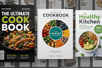 do beautiful cookbook kindle cover and paperback cover