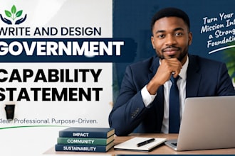 write and design government capability statement