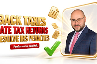 file back taxes, late tax returns, resolve irs penalties and notices