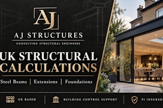 provide UK structural calculations for building regulations