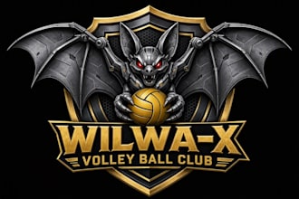 do modern mechanical bat logo with free source files