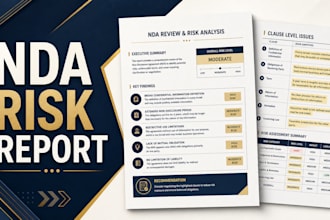 review your nda and provide a comprehensive risk and issues report