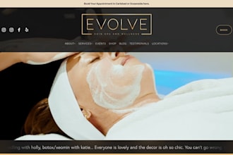 design a spa website, medical spa website, and beauty salon website