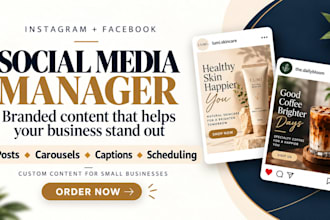 be your social media manager and content designer