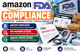 help with amazon compliance, fda warning letters and medical device listing