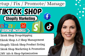 setup USA tiktok shop, tiktok shop manager, and fix tik tok dropshipping