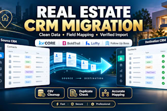 migrate kvcore boldtrail crm lofty crm follow up boss contacts field mapping