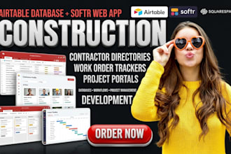 airtable database softr app for contractor directories work order tracker portal