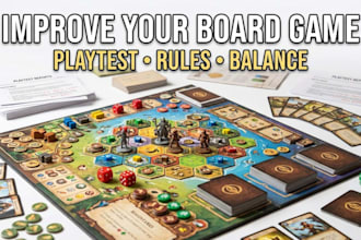 design card game tabletop, playtest improve your board game, rules and gameplay