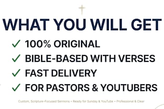 write a powerful motivational sermon and christian message