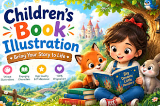 children story book illustration children story children story book illustration