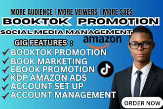 manage amazon KDP ads and book advertising  booktok promotion