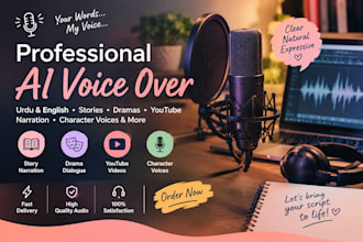 voice over dramas ,conversations, in both gender voice