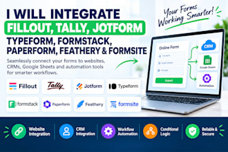integrate fillout tally jotform typeform formstack paperform feathery and forms