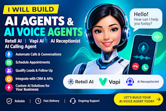 build ai agents, ai voice agents, retell ai, vapi ai, and ai receptionists