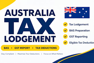 handle australia tax lodgement, bas and gst report, maximum tax deductions