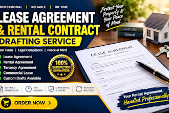 draft a professional lease agreement, rental contract, or tenancy agreement