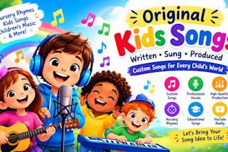 sing and produce kids songs and nursery rhymes