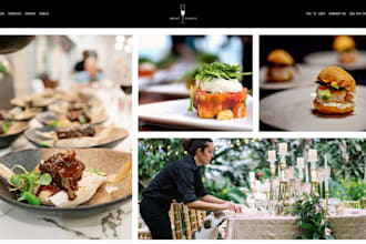 design a restaurant website, catering website and cafe website