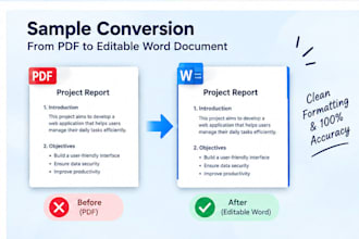 convert PDF to word and convert scanned PDF to editable text