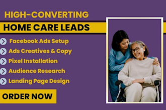 home care health care elderly care website home care leads