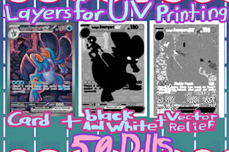made a tcg art, splatoon art and chibis