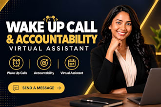 do wake up call accountability coach schedule assistant virtual assistant