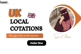 create 400 UK local citations for local SEO
