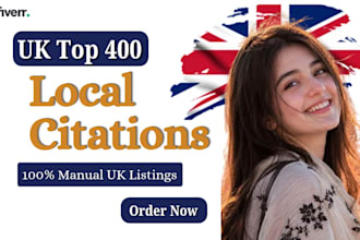 create 400 UK local citations for local SEO