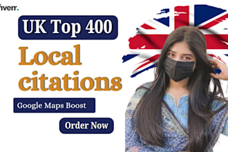 create 400 UK local citations for local SEO