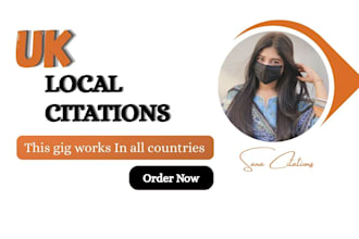create 400 UK local citations for local SEO