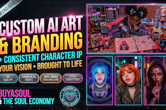 create consistent ai character art, brand mascots, and visual identity packs