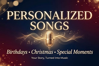 create custom birthday, christmas, and personalized songs