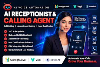 build ai receptionist ai calling agent for cold calling ghl vapi ai retell ai