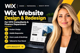 wix website for finance professional website cfo consultants website design