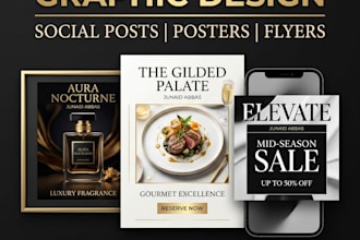 design professional social media posters and flyers