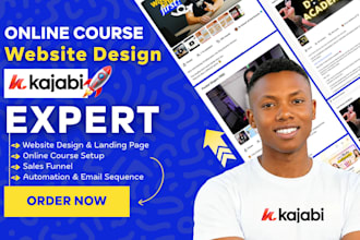 build kajabi website create kajabi website design kajabi online course website