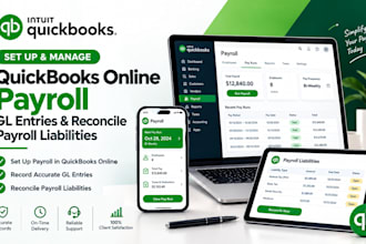 set up quickbooks online payroll gl entries and reconcile payroll liabilities