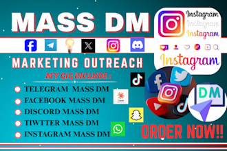 do instagram mass dm discord mass dm telegram mass dm x twitter mass dm outreach