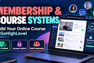 build a membership site, online course or paid community in gohighlevel