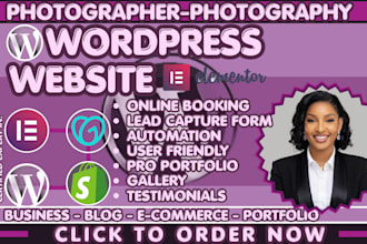 design photography website for photographers, photographer website