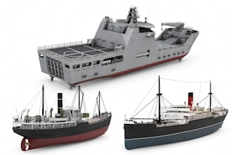 3d ship models boat yacht vessel cad designs stl files for 3d printing rendering