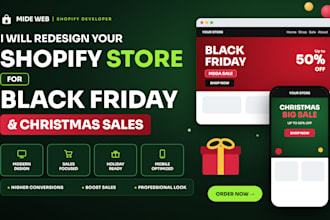 do christmas shopify store design black friday shopify website development SEO