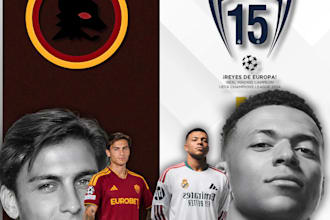 design professional football,sports posters and soccer graphics and proudct