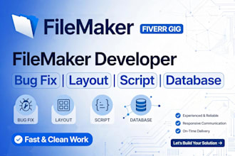 develop and fix your filemaker database
