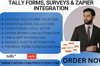 create setup tally forms surveys with conditional logic automations integration