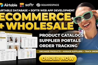 airtable database softr app for product catalogs supplier portals order tracking