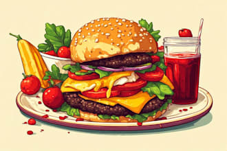 food pop art of your food pop art