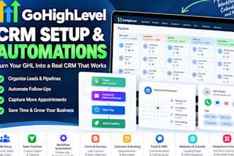 setup gohighlevel CRM and automations